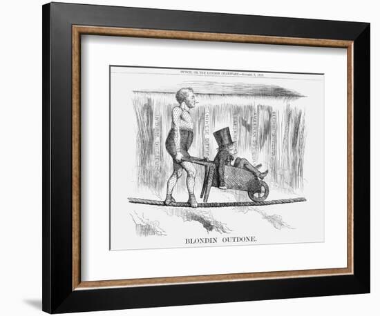 Blondin Outdone, 1859-null-Framed Giclee Print