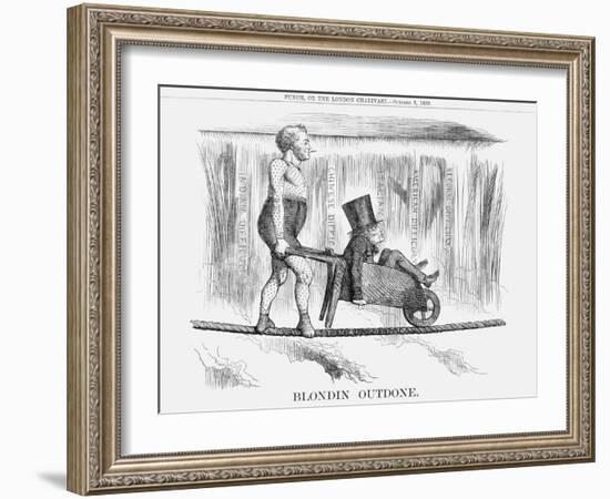 Blondin Outdone, 1859-null-Framed Giclee Print