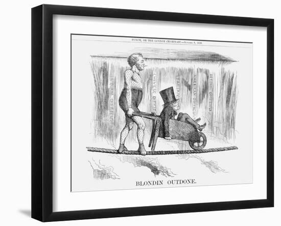 Blondin Outdone, 1859-null-Framed Giclee Print