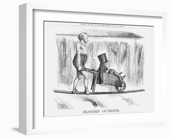 Blondin Outdone, 1859-null-Framed Giclee Print