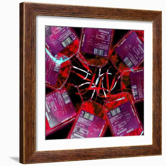 Blood Bags-Kevin Curtis-Framed Premium Photographic Print