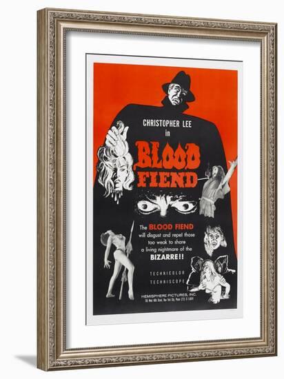 Blood Fiend, (aka Theatre of Death), Christopher Lee, 1967-null-Framed Art Print