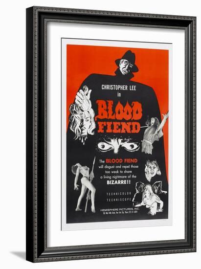 Blood Fiend, (aka Theatre of Death), Christopher Lee, 1967-null-Framed Art Print