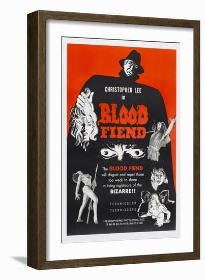 Blood Fiend, (aka Theatre of Death), Christopher Lee, 1967-null-Framed Premium Giclee Print