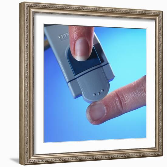 Blood Glucose Testing-Steve Horrell-Framed Premium Photographic Print