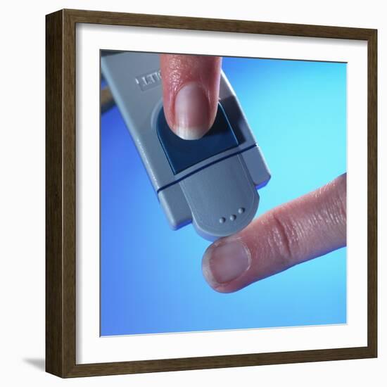 Blood Glucose Testing-Steve Horrell-Framed Premium Photographic Print