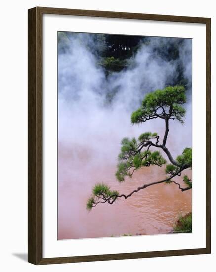 Blood Pond Hell (Chinoike Jigoku), Natural Hot Springs (Onsen), Beppu, Kyushu, Japan-Steve Bavister-Framed Photographic Print