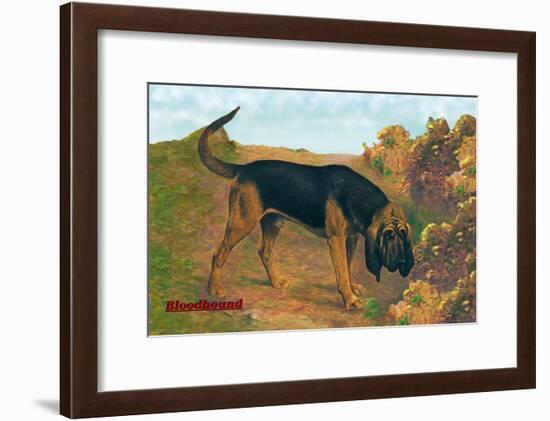 Bloodhound Champion-null-Framed Art Print