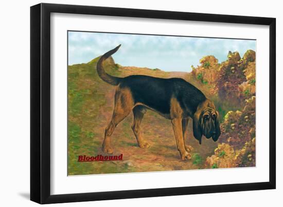 Bloodhound Champion-null-Framed Art Print