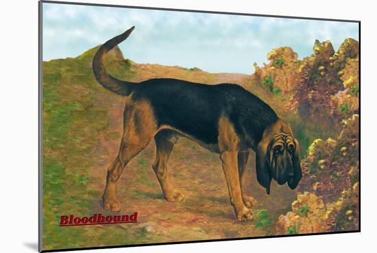 Bloodhound Champion-null-Mounted Art Print