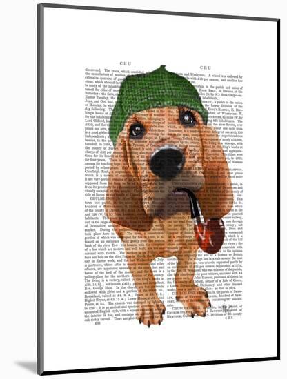 Bloodhound Sherlock Holmes-Fab Funky-Mounted Art Print