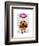 Bloodhound with Angelic Pink Halo-Fab Funky-Framed Art Print