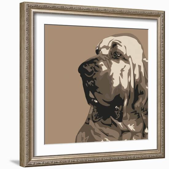 Bloodhound-Emily Burrowes-Framed Giclee Print