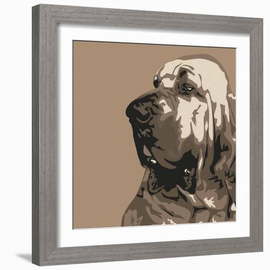 Bloodhound-Emily Burrowes-Framed Giclee Print