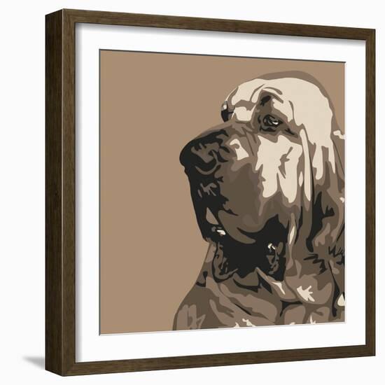 Bloodhound-Emily Burrowes-Framed Giclee Print