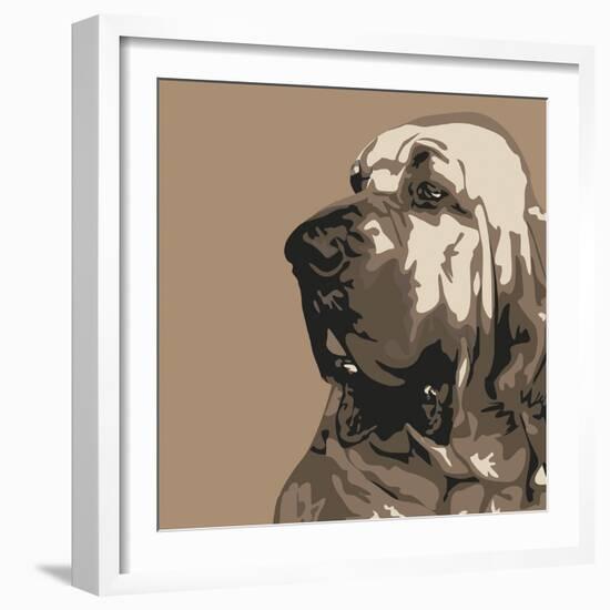 Bloodhound-Emily Burrowes-Framed Giclee Print