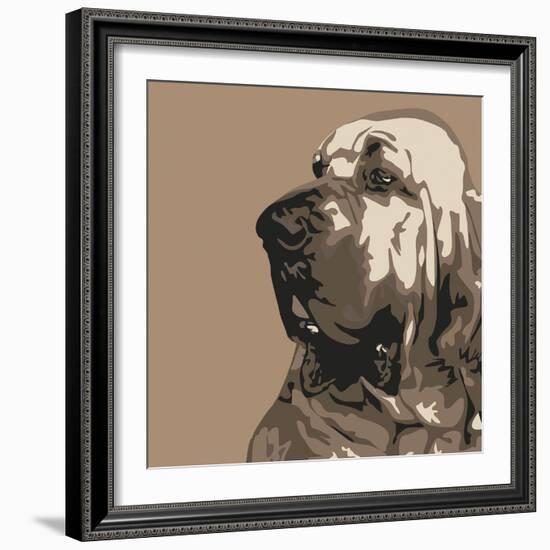 Bloodhound-Emily Burrowes-Framed Giclee Print