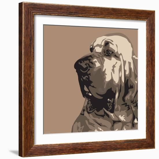Bloodhound-Emily Burrowes-Framed Art Print