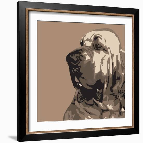 Bloodhound-Emily Burrowes-Framed Art Print