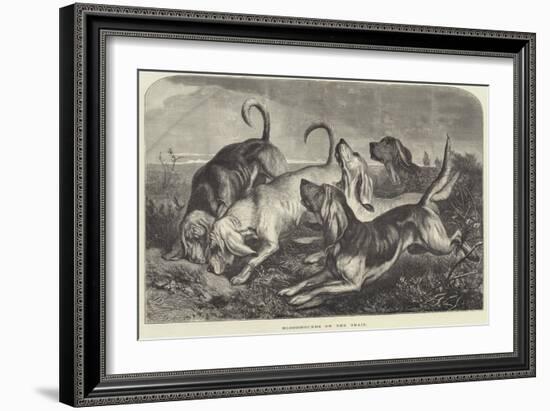 Bloodhounds on the Trail-George Bouverie Goddard-Framed Giclee Print