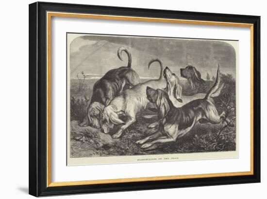 Bloodhounds on the Trail-George Bouverie Goddard-Framed Giclee Print