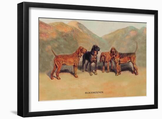 Bloodhounds-Thomas Ivester Llyod-Framed Art Print