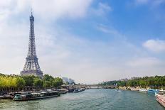 Seine in Paris and Eiffel Tower-bloodua-Photographic Print