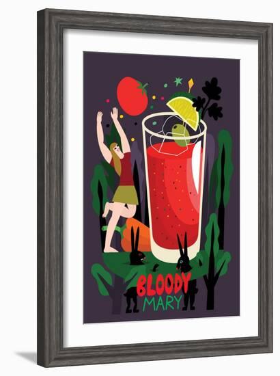 Bloody Mary, 2017-Yuliya Drobova-Framed Giclee Print