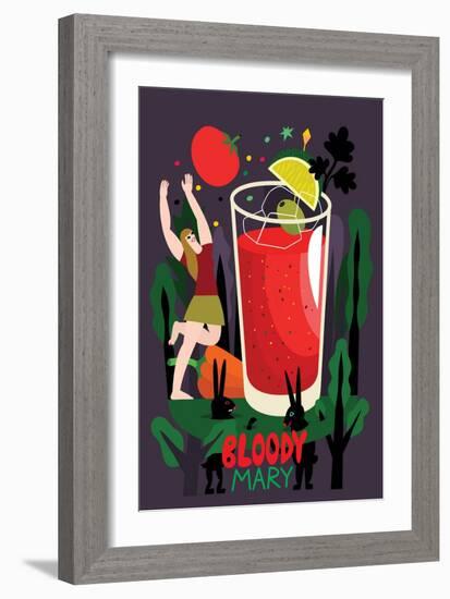 Bloody Mary, 2017-Yuliya Drobova-Framed Giclee Print