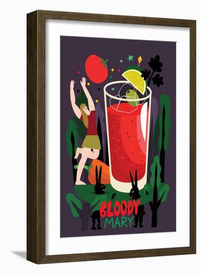 Bloody Mary, 2017-Yuliya Drobova-Framed Giclee Print