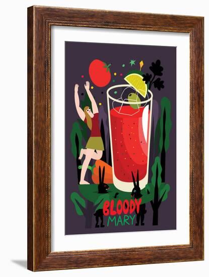 Bloody Mary, 2017-Yuliya Drobova-Framed Giclee Print