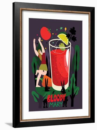 Bloody Mary, 2017-Yuliya Drobova-Framed Giclee Print