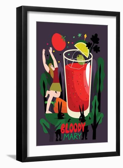 Bloody Mary, 2017-Yuliya Drobova-Framed Giclee Print