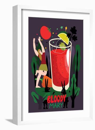 Bloody Mary, 2017-Yuliya Drobova-Framed Giclee Print