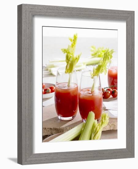 Bloody Mary with Celery-Barbara Lutterbeck-Framed Photographic Print