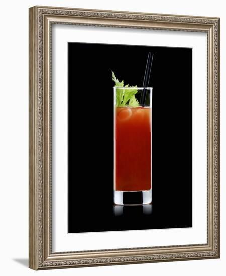 Bloody Mary with Straw-Walter Pfisterer-Framed Photographic Print