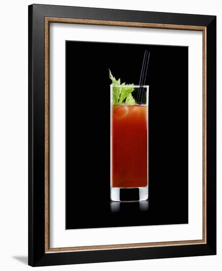 Bloody Mary with Straw-Walter Pfisterer-Framed Photographic Print