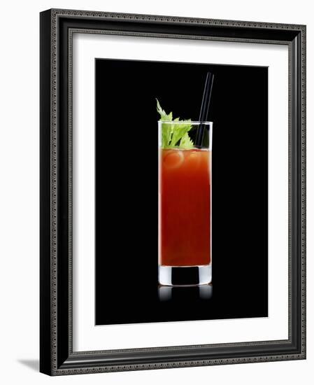 Bloody Mary with Straw-Walter Pfisterer-Framed Photographic Print