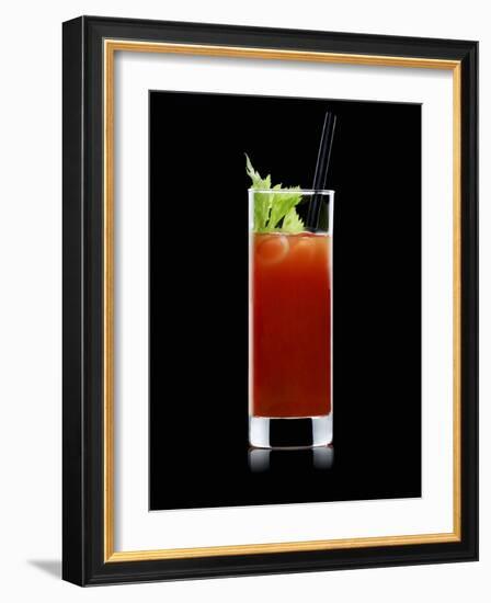 Bloody Mary with Straw-Walter Pfisterer-Framed Photographic Print