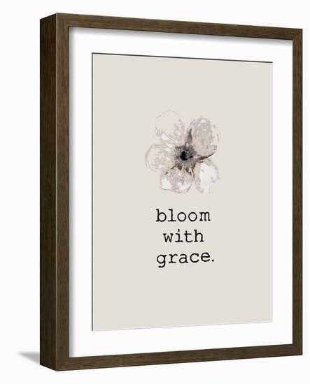 Bloom Grace-Victoria Brown-Framed Art Print