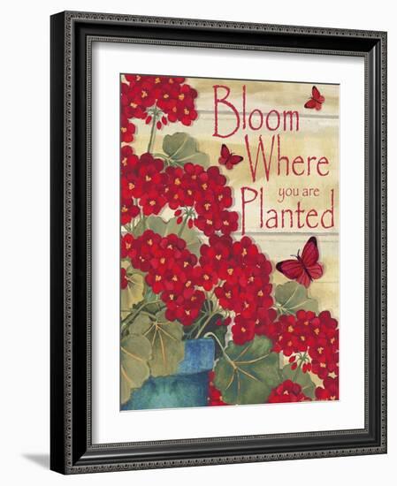 Bloom Where You are Planted-Laurie Korsgaden-Framed Giclee Print