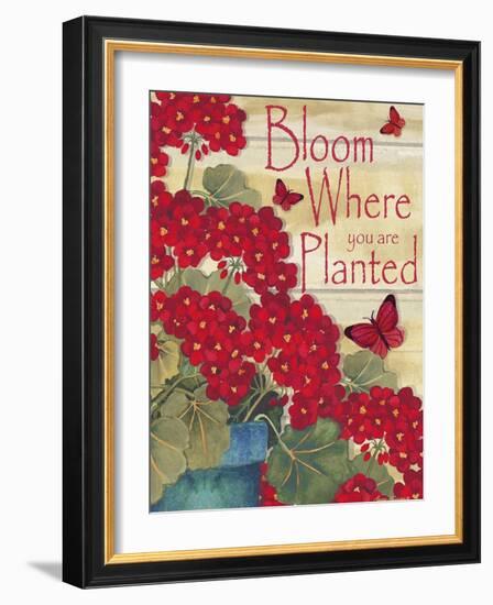 Bloom Where You are Planted-Laurie Korsgaden-Framed Giclee Print