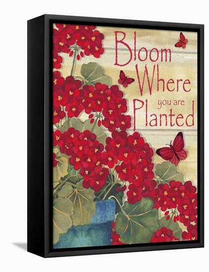 Bloom Where You are Planted-Laurie Korsgaden-Framed Premier Image Canvas