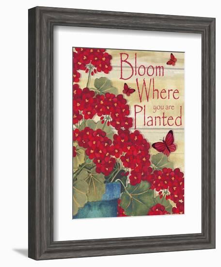 Bloom Where You are Planted-Laurie Korsgaden-Framed Giclee Print