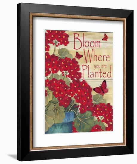 Bloom Where You are Planted-Laurie Korsgaden-Framed Giclee Print