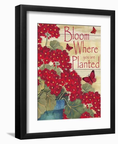 Bloom Where You are Planted-Laurie Korsgaden-Framed Giclee Print