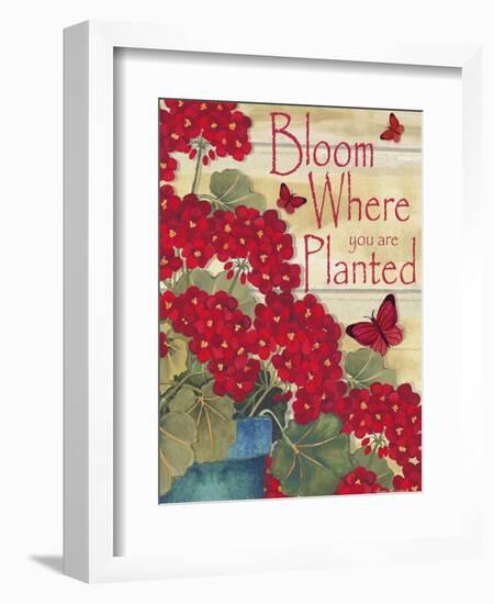 Bloom Where You are Planted-Laurie Korsgaden-Framed Giclee Print