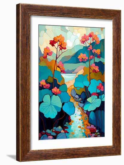 Blooming Begonia-Avril Anouilh-Framed Art Print