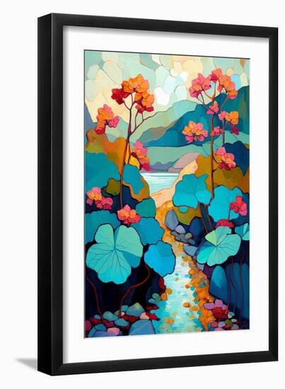 Blooming Begonia-Avril Anouilh-Framed Art Print