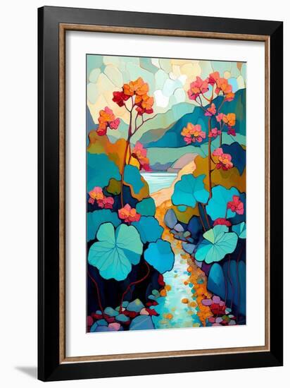 Blooming Begonia-Avril Anouilh-Framed Art Print